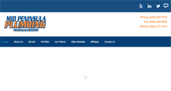 Desktop Screenshot of midpeninsulaplumbing.com